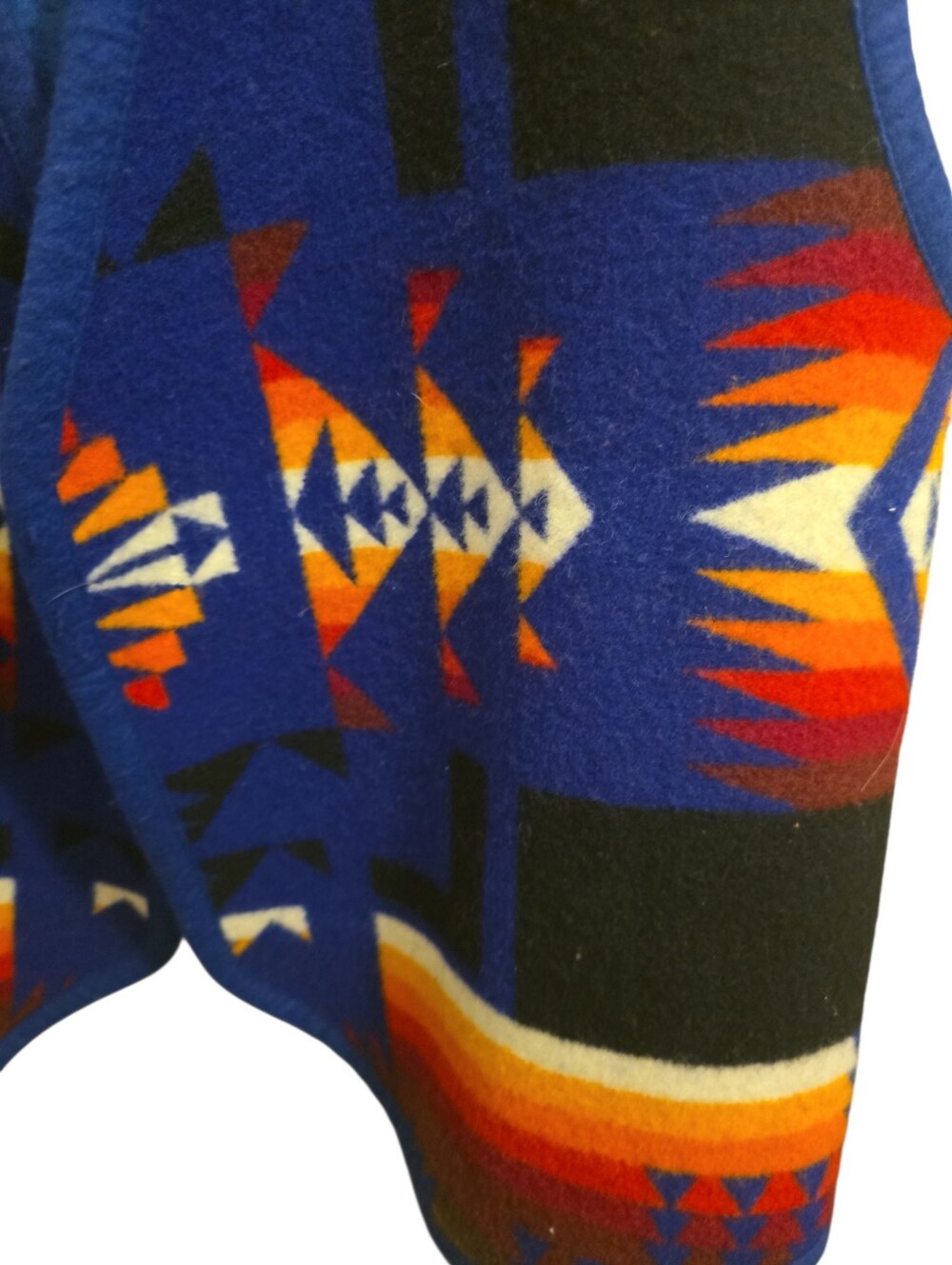 Aztec Pattern Wool Vest - Blue/Multicolor - Picture 4 of 5